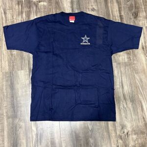Vintage Reebok Dallas Cowboys Men's Blue T-Shirt L NFL Football Crew Neck